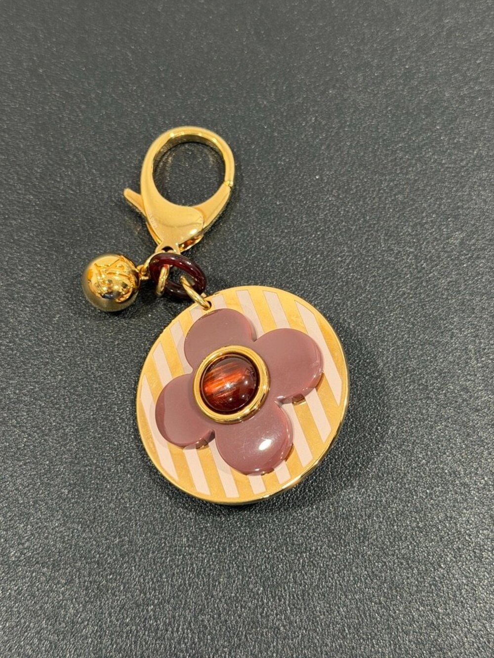 Louis Vuitton Idylle Rayures Blossom Bag Charm/Key Ring (JB1477) - Picture 1 of 3
